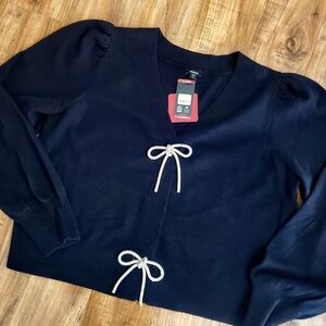 Women's Black Cardigan Sweater